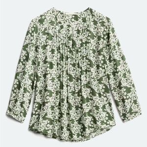 Maley Pleated Detail Floral Blouse